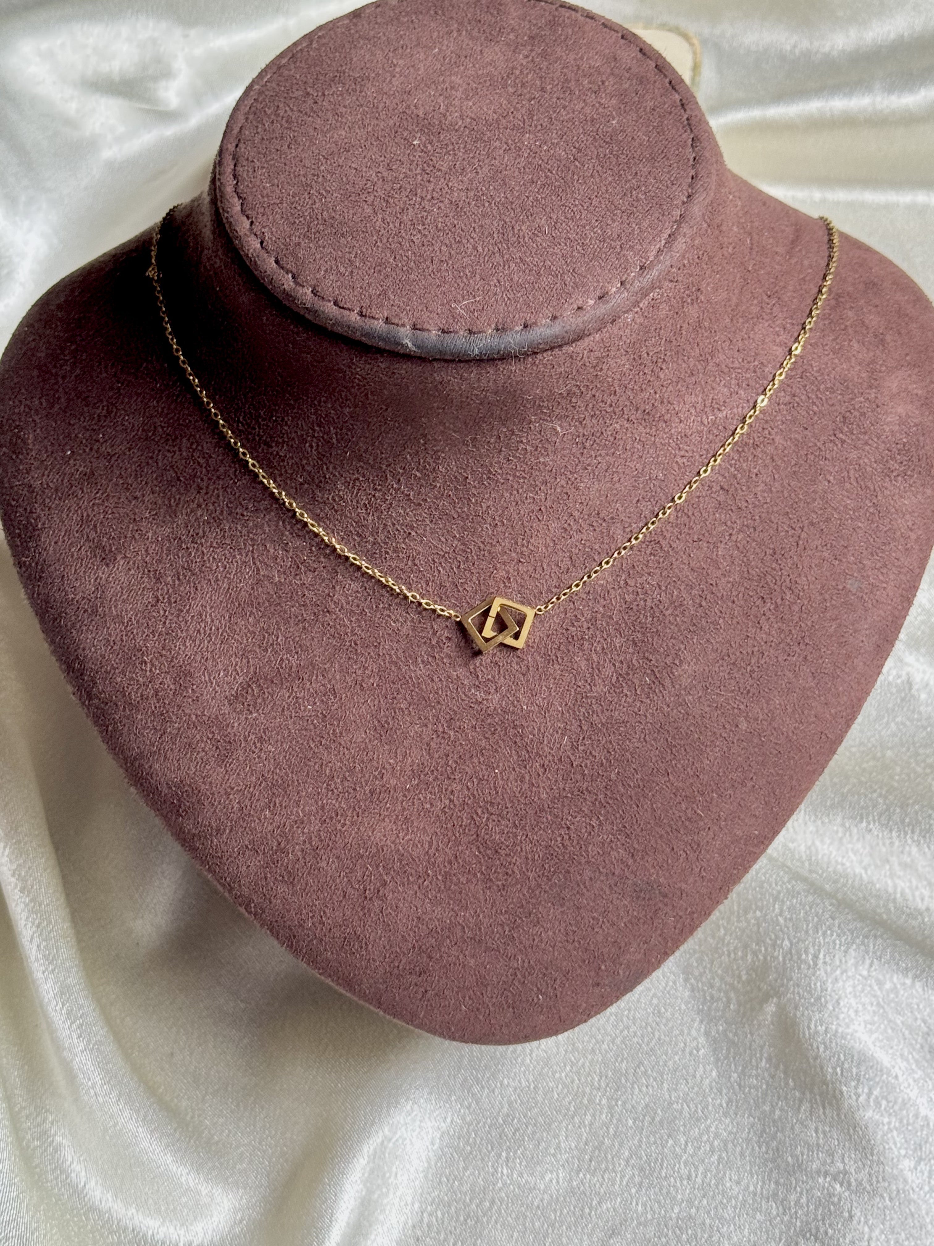 Dual Square Necklace