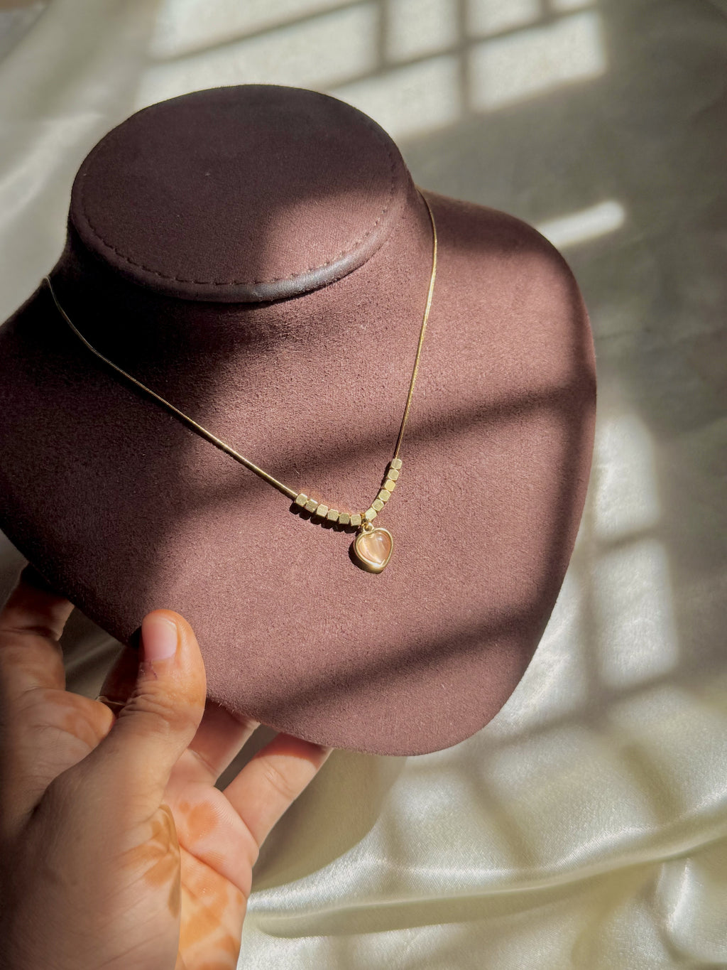 Blush Heart Necklace