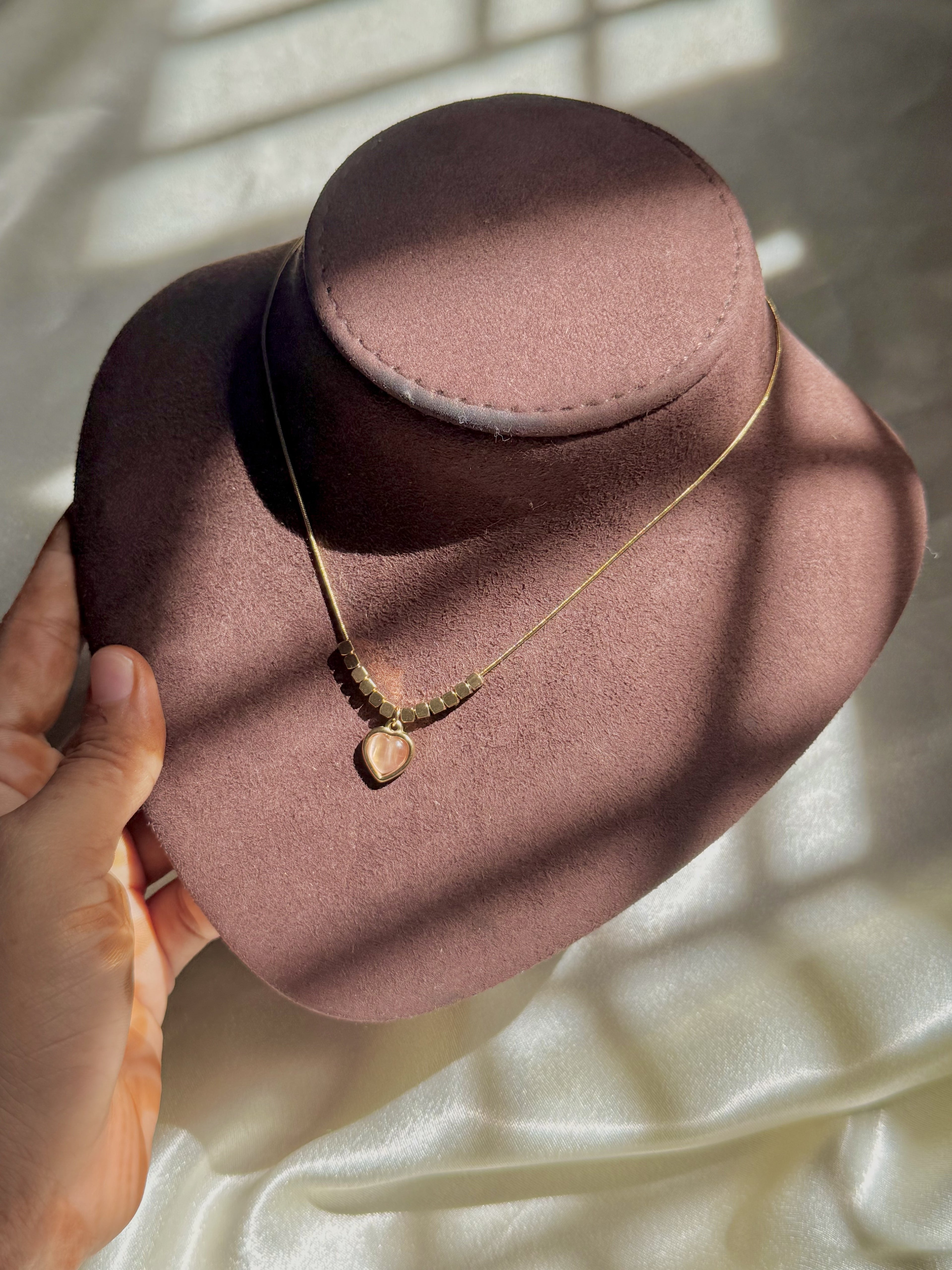 Blush Heart Necklace