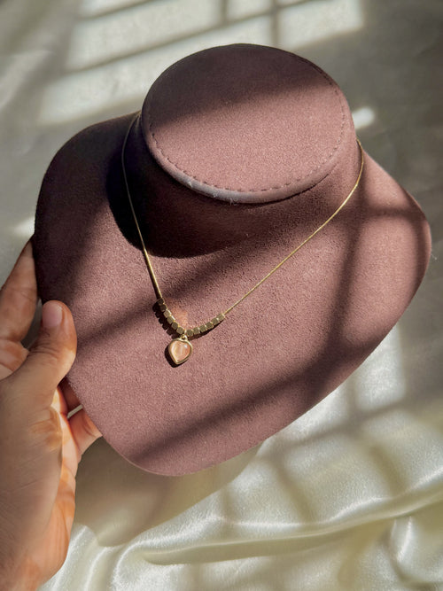 Blush Heart Necklace