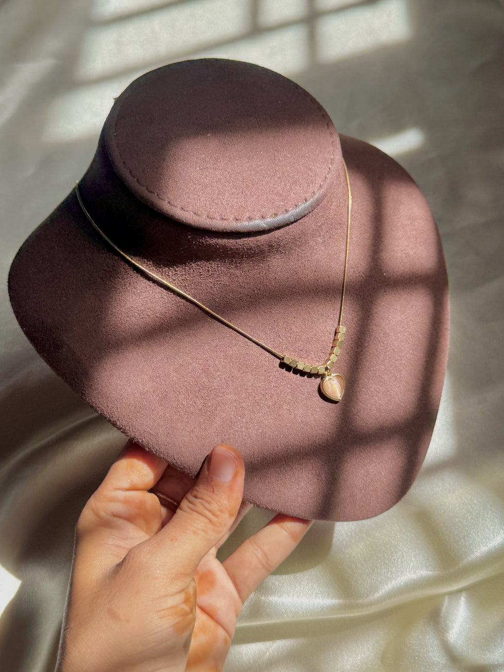 Blush Heart Necklace