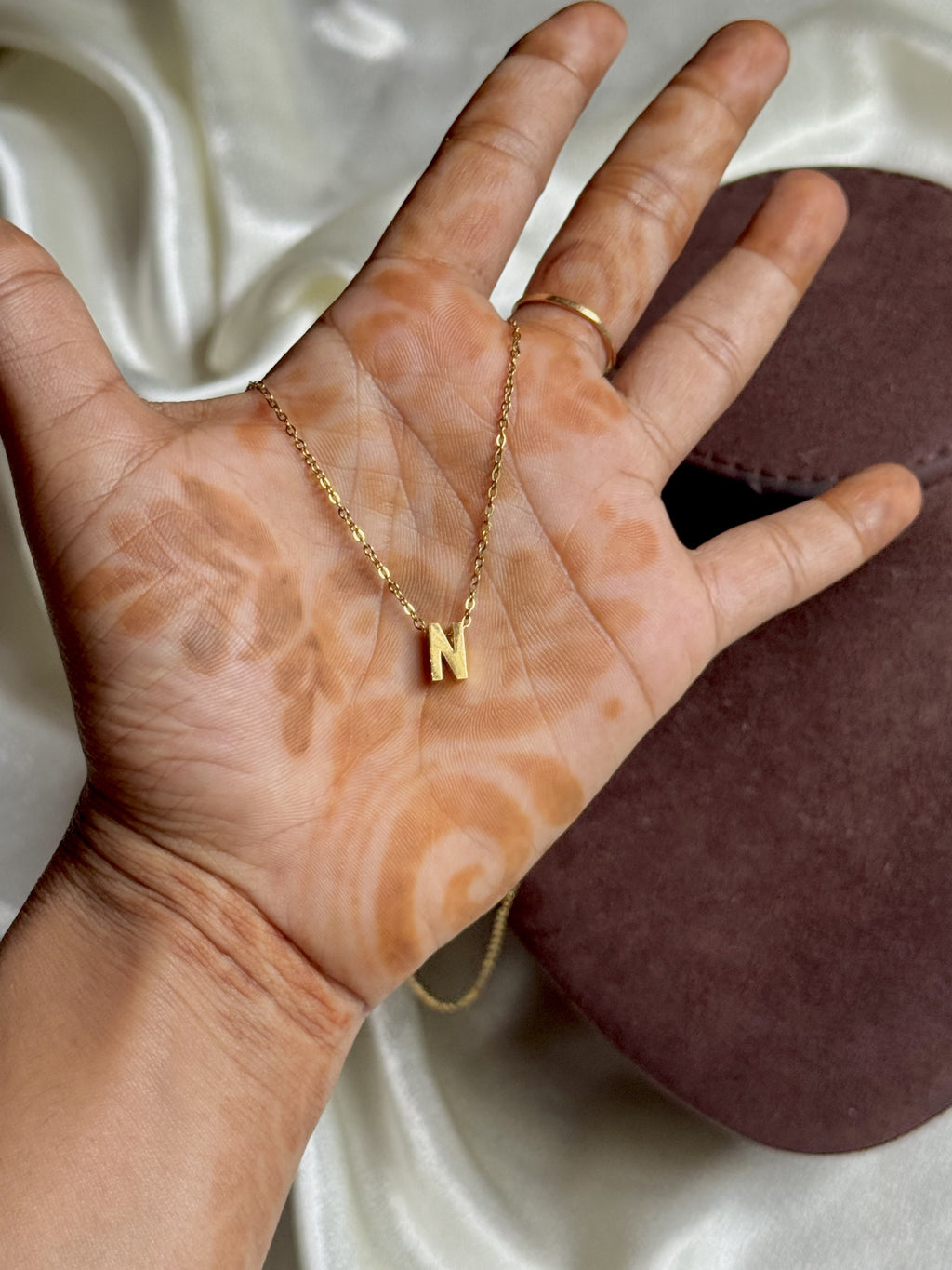 Letter 'N' Minimal Necklace