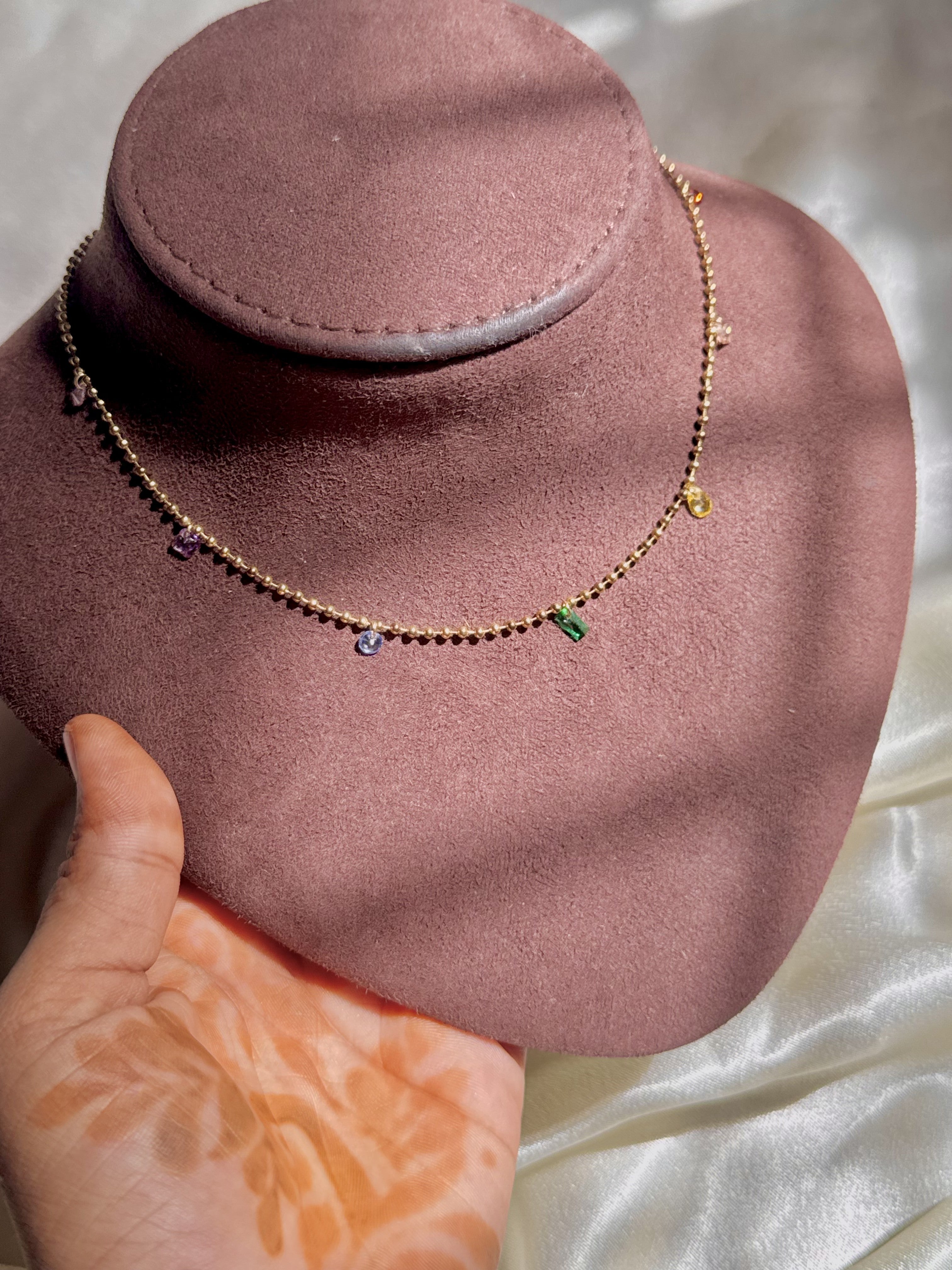 7 Multi Mini Charm Necklace