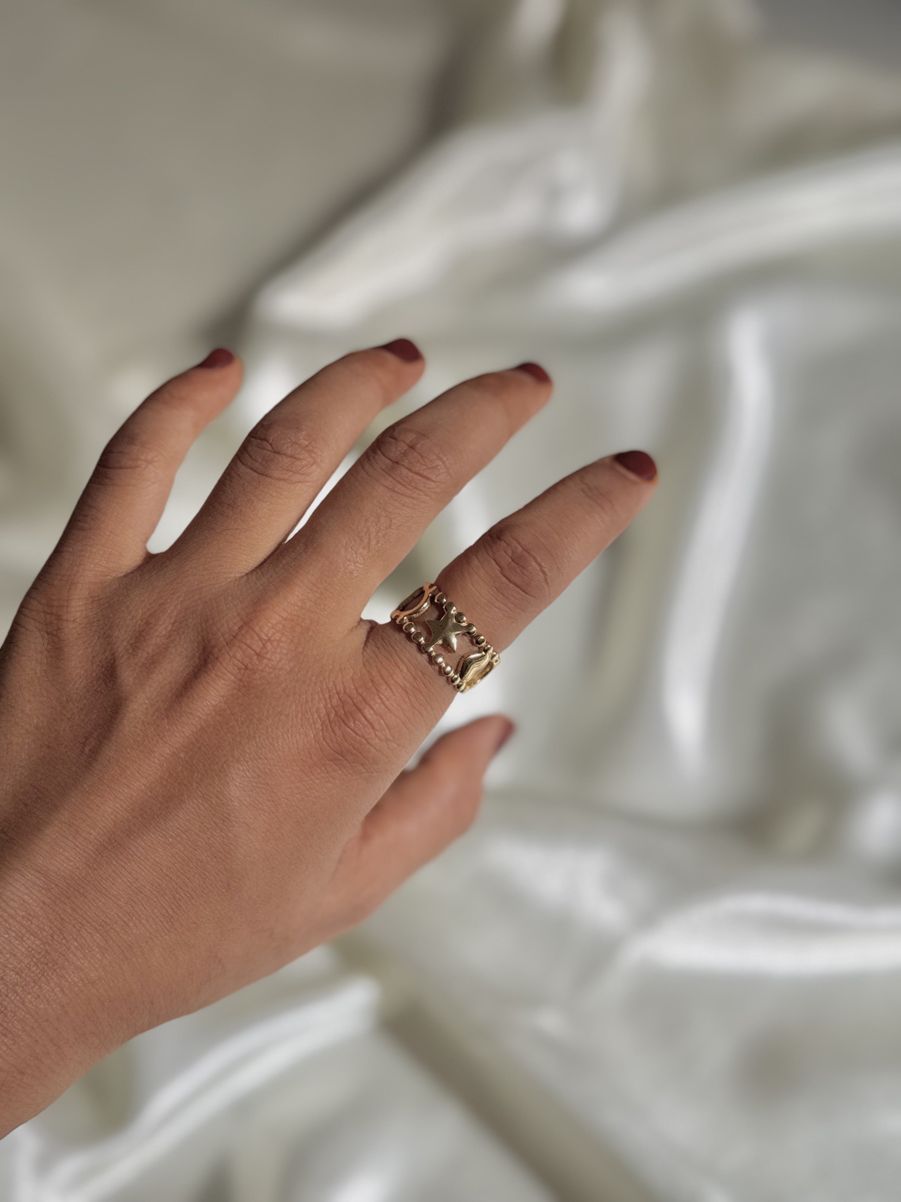 Night Sky Adjustable Ring