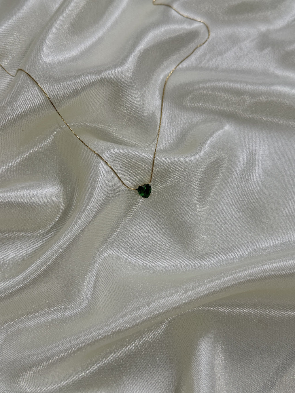 Emerald Heart Necklace
