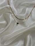 Ivy Gem Necklace (Dark Green)