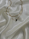 Ivy Gem Necklace (Black)