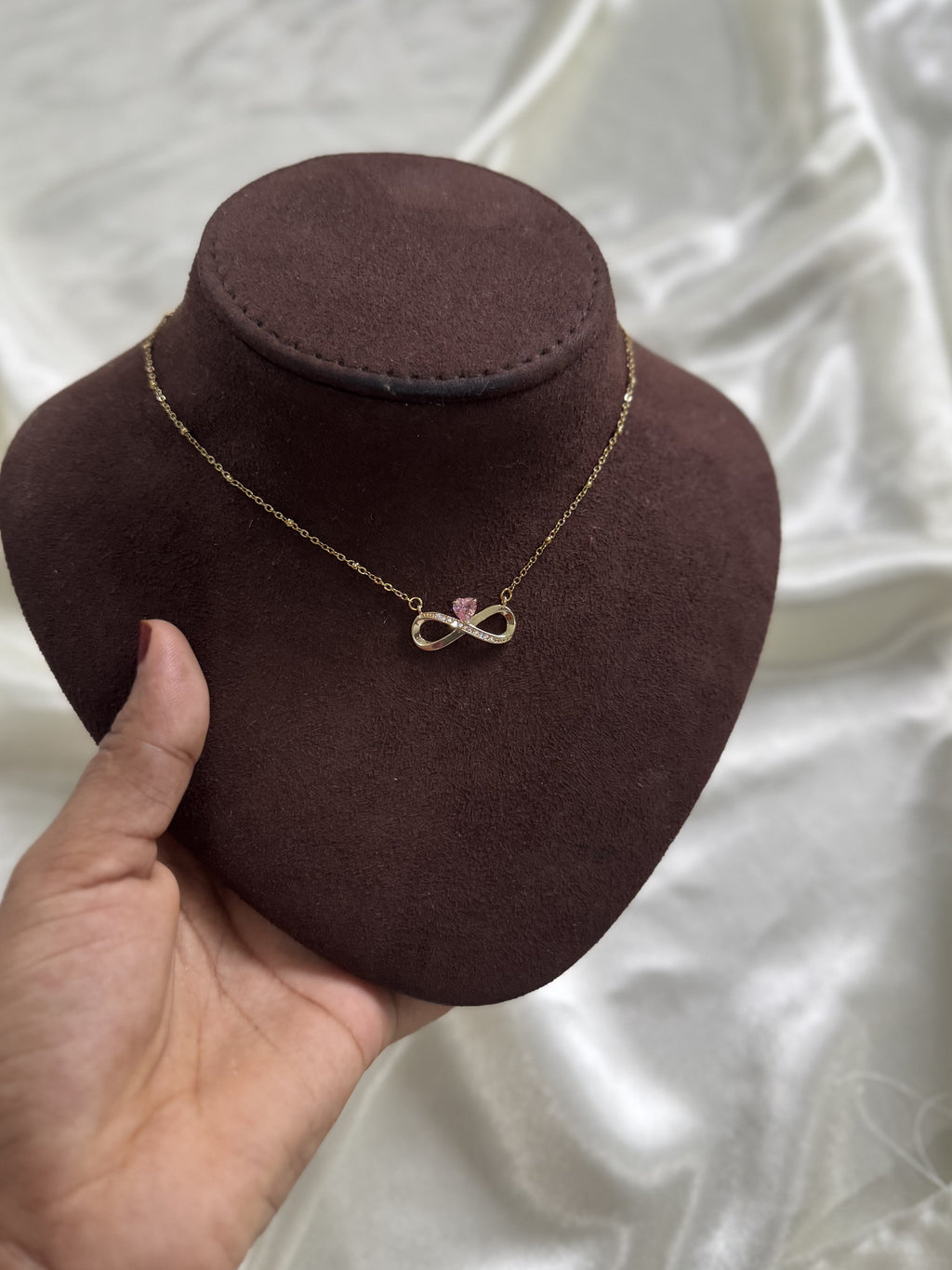 Infinity Blush Necklace