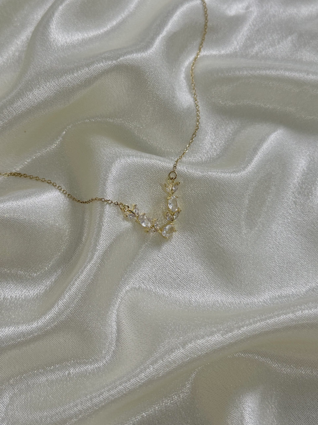 Crystal Laurel Necklace