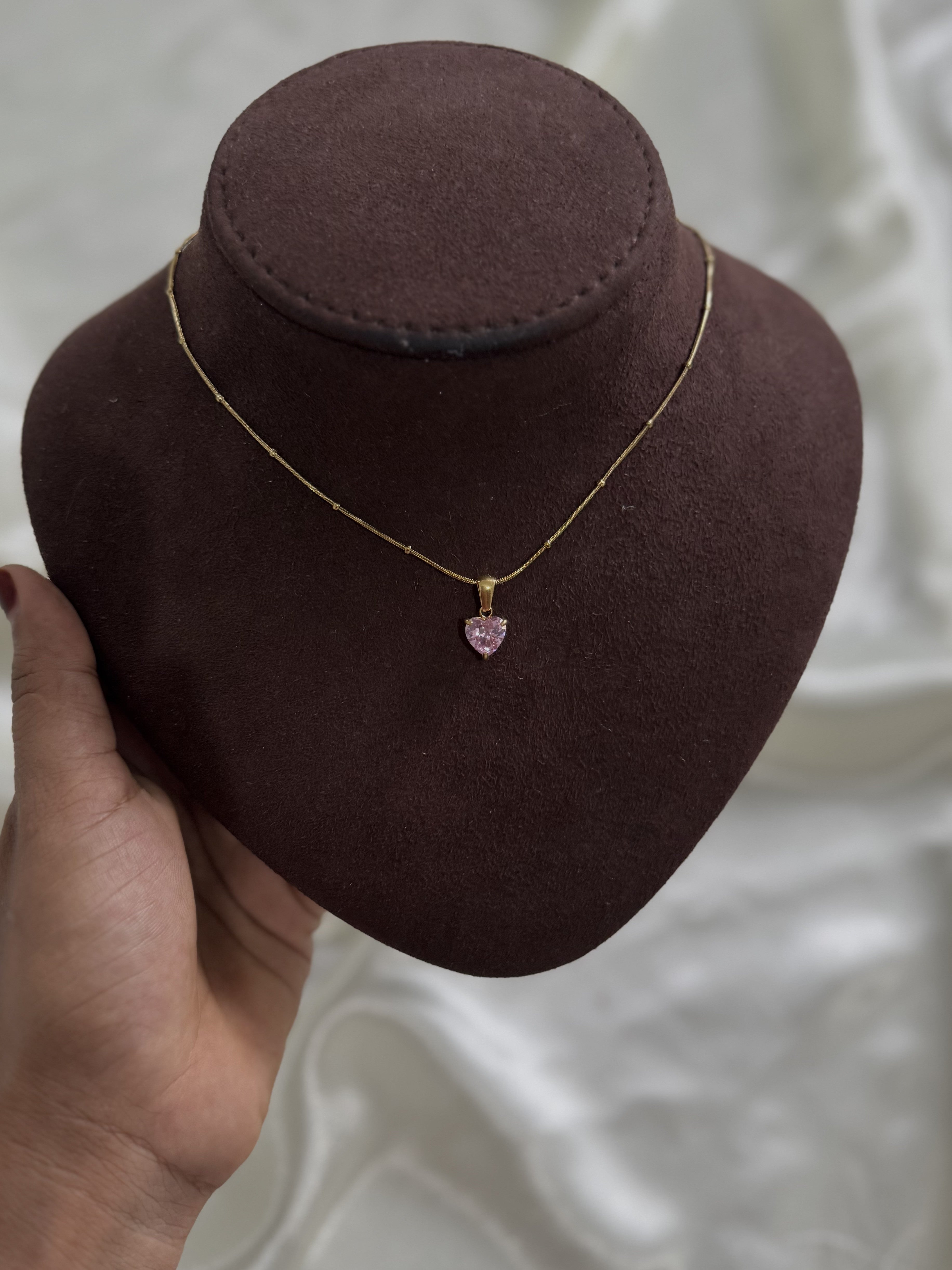 The Roseate Heart Necklace