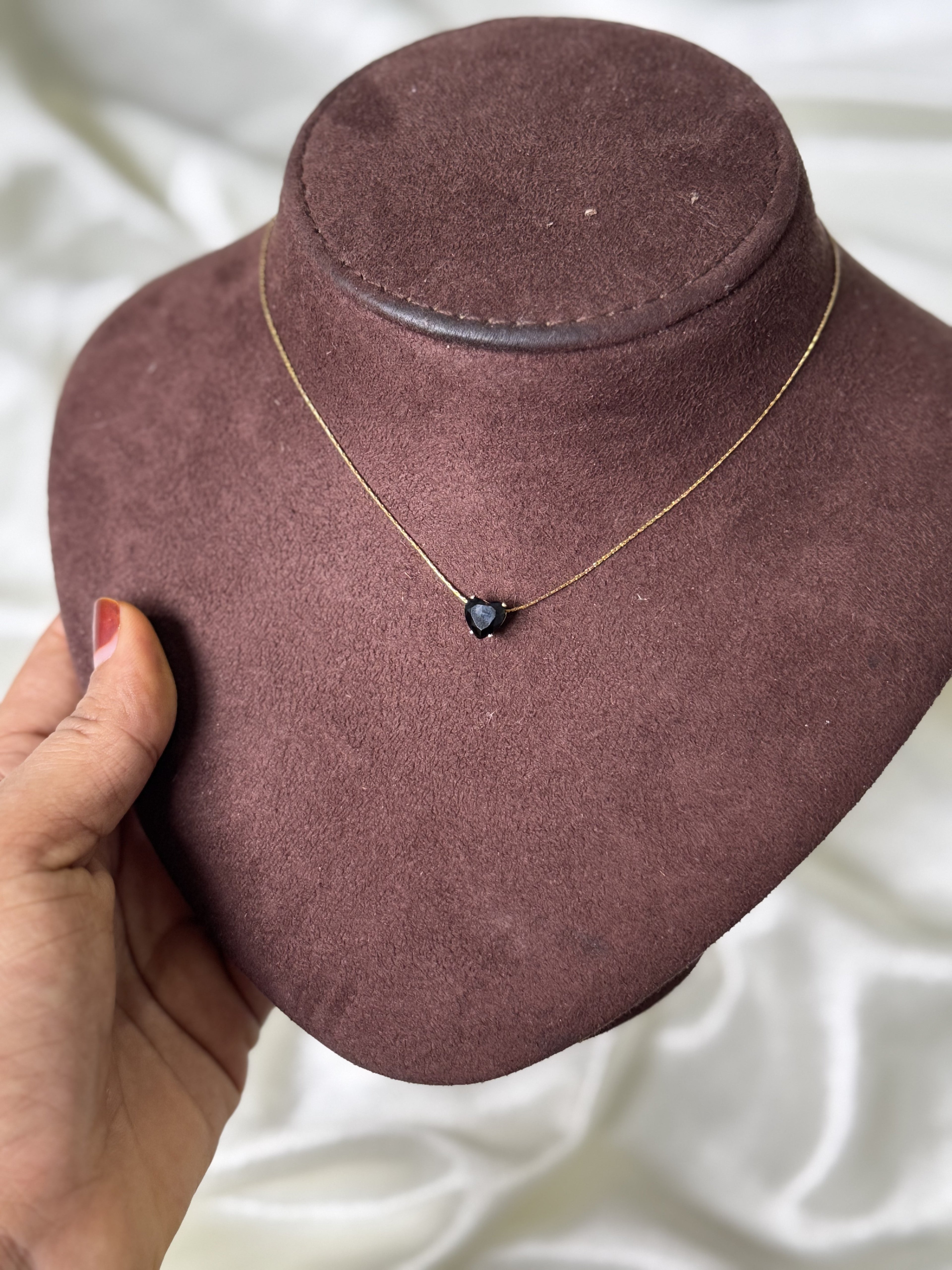 Black Heart Necklace
