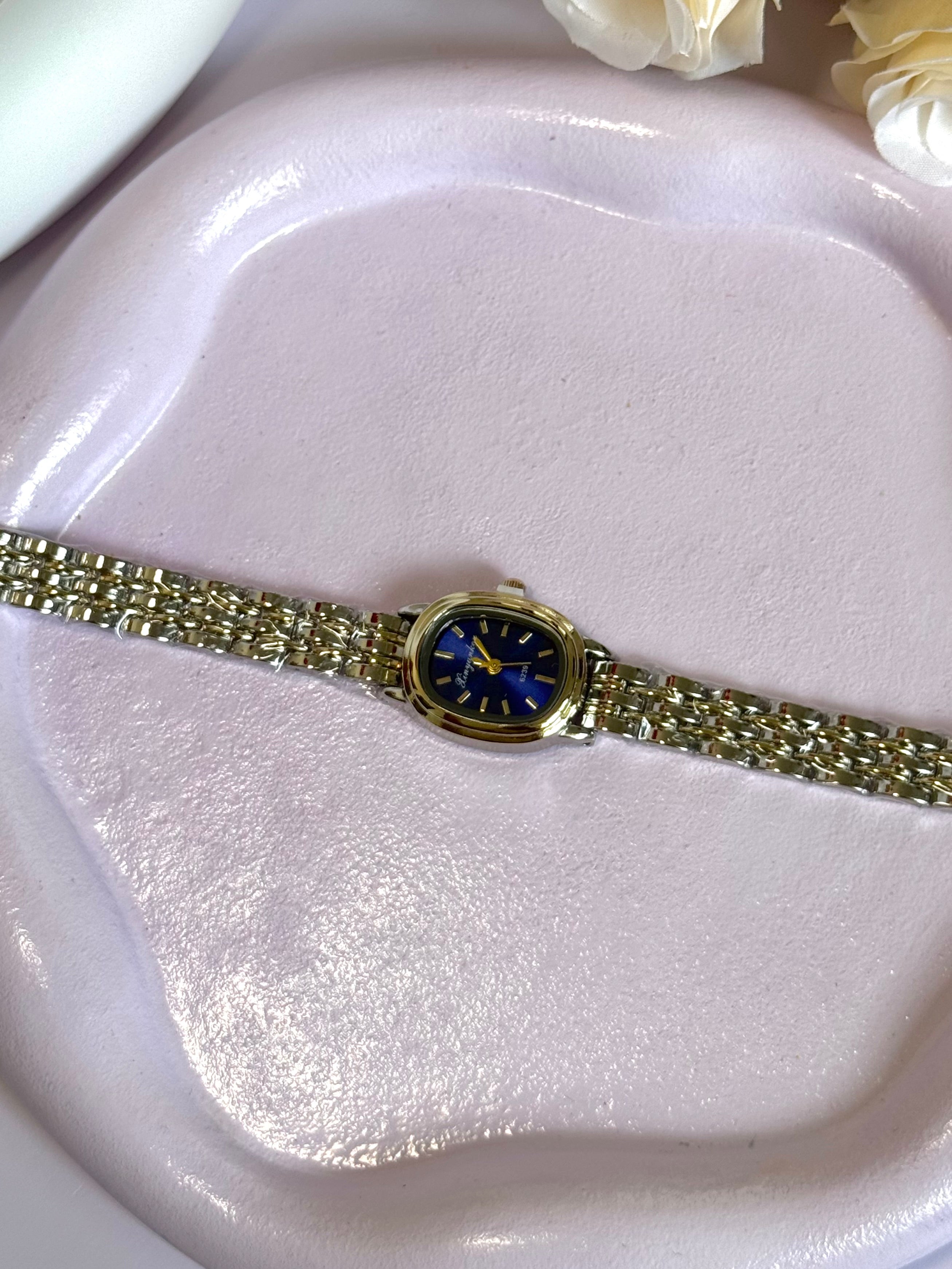 Timeless Blue watch (silver)