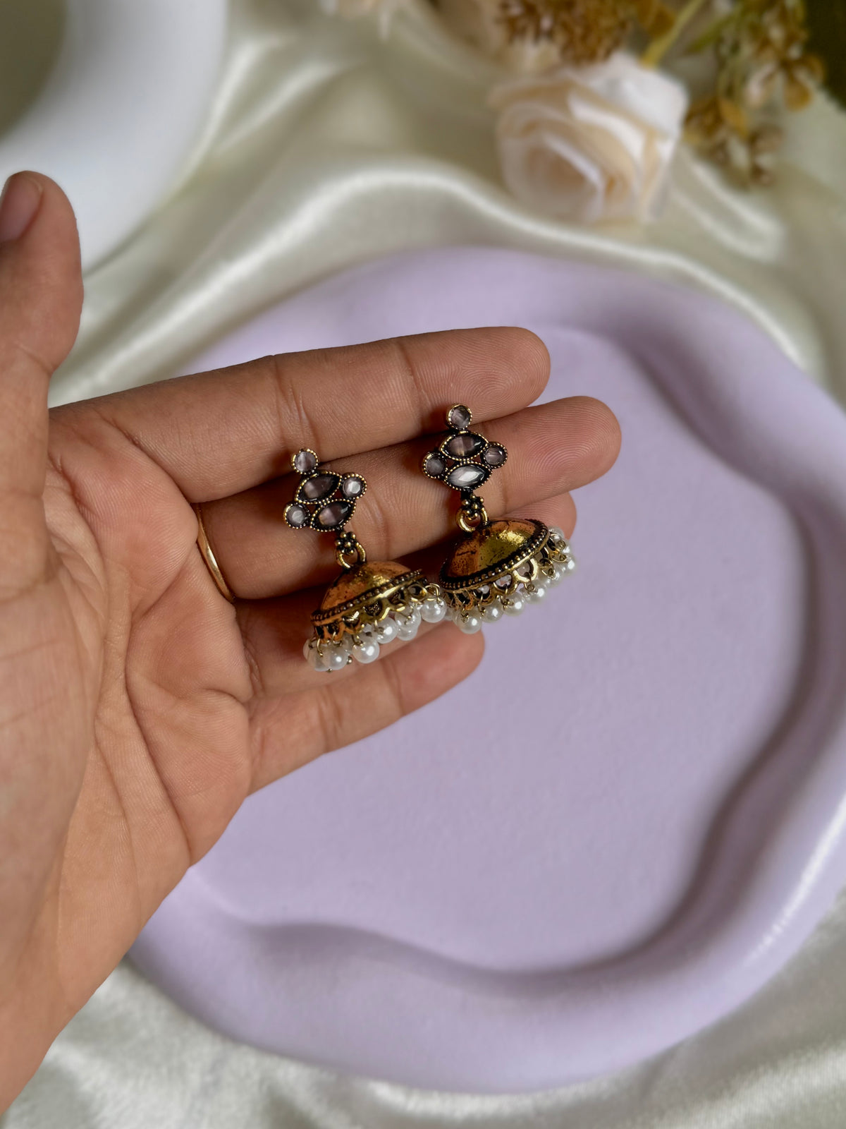 Champagne Gold Jhumka