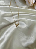 Coquette bow necklace