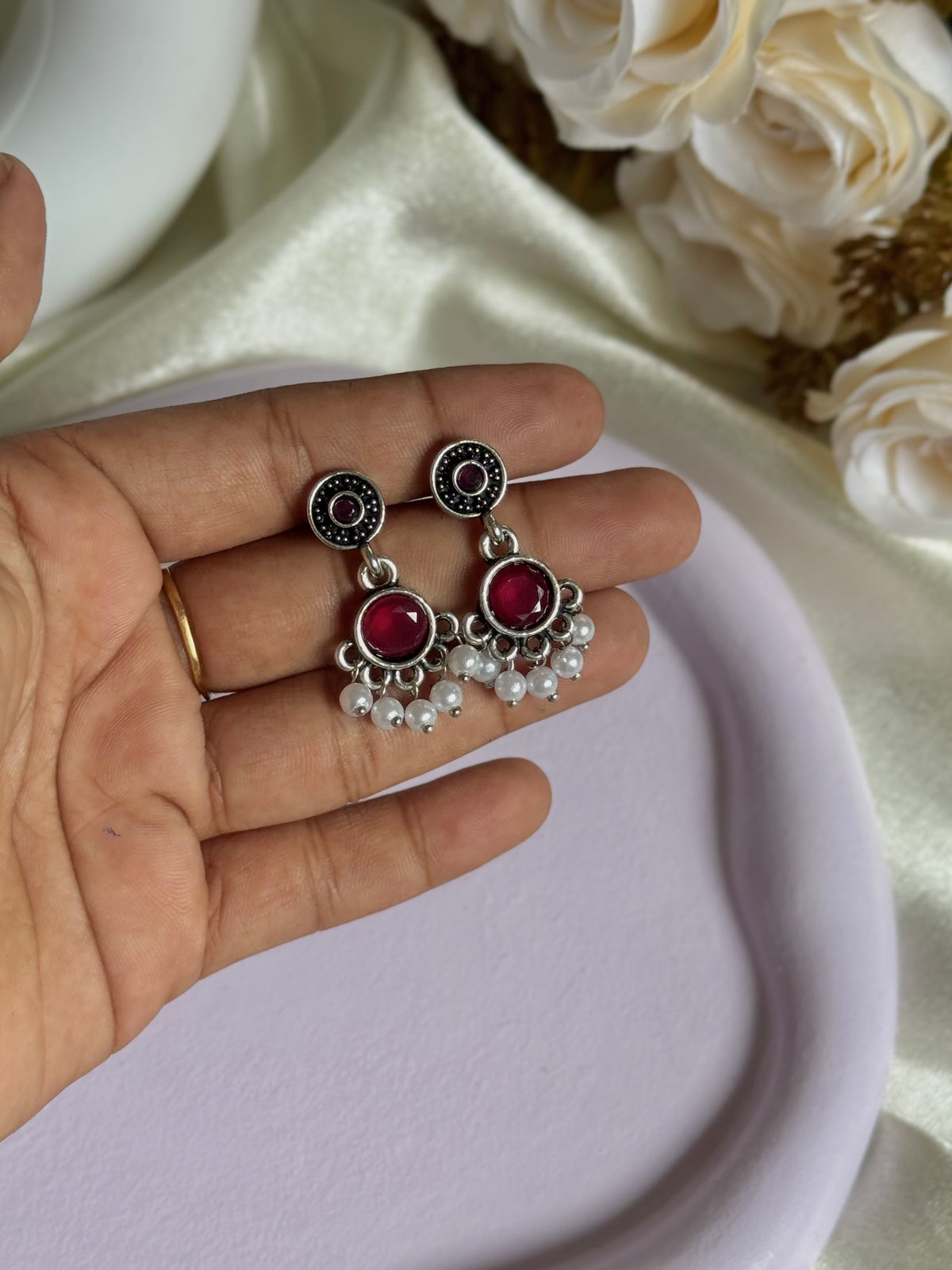 Gulabi Jhumka (silver)