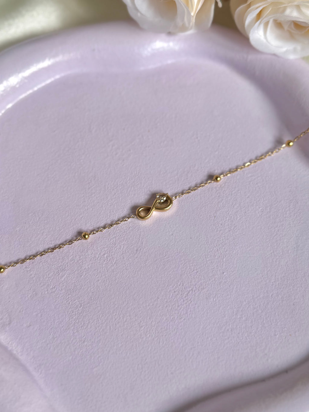 Infinity bracelet (single stone)